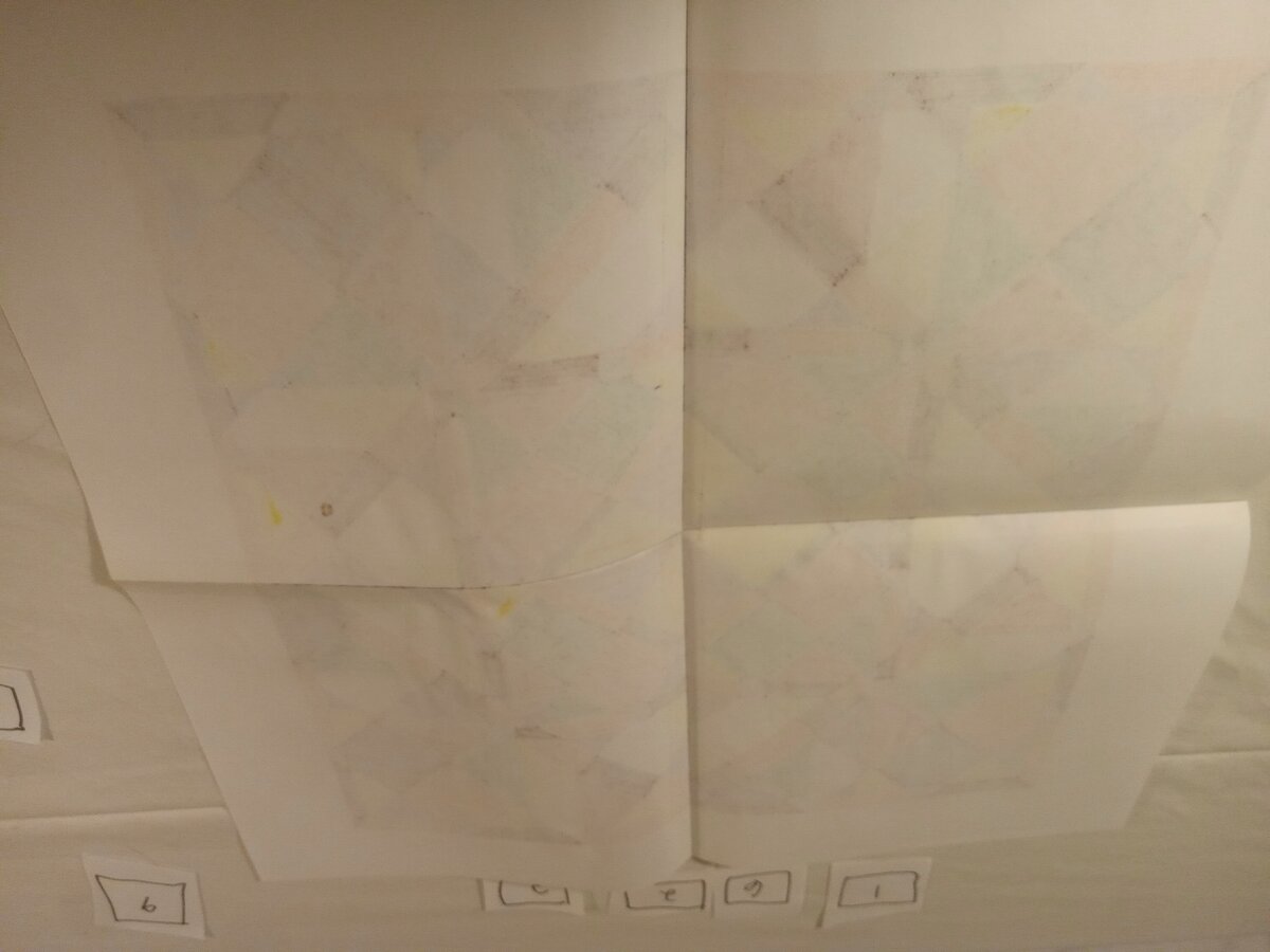 Item 1622 — QUILT PATTERN - MARKER DRAWING, picture 2 of 2
