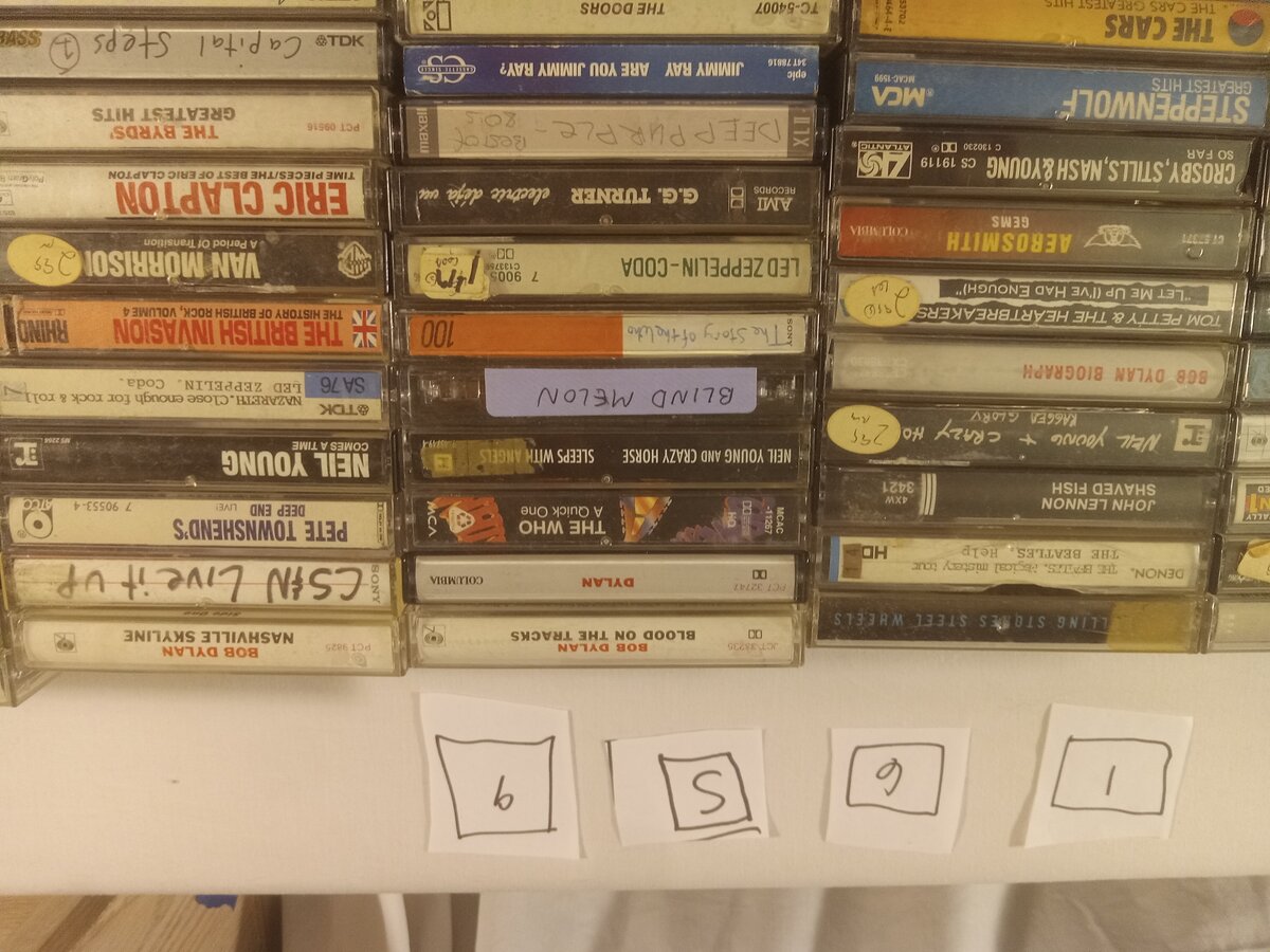 Item 1659 — Cassette wall/table collection, picture 1 of 14
