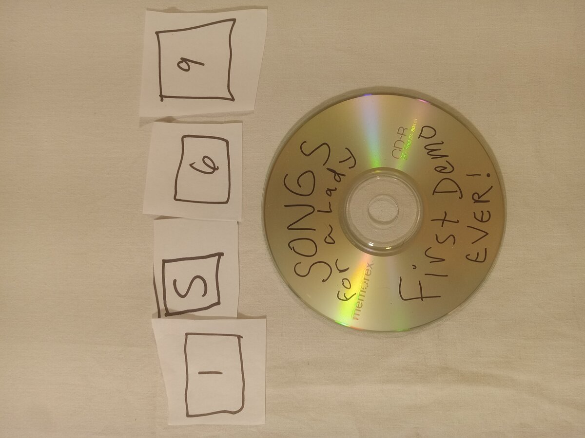 Item 1569 — Poems & Song Lyrics (Blue, September 23, 2010) With Songs For A Lady First Demo CD-R, picture 4 of 7