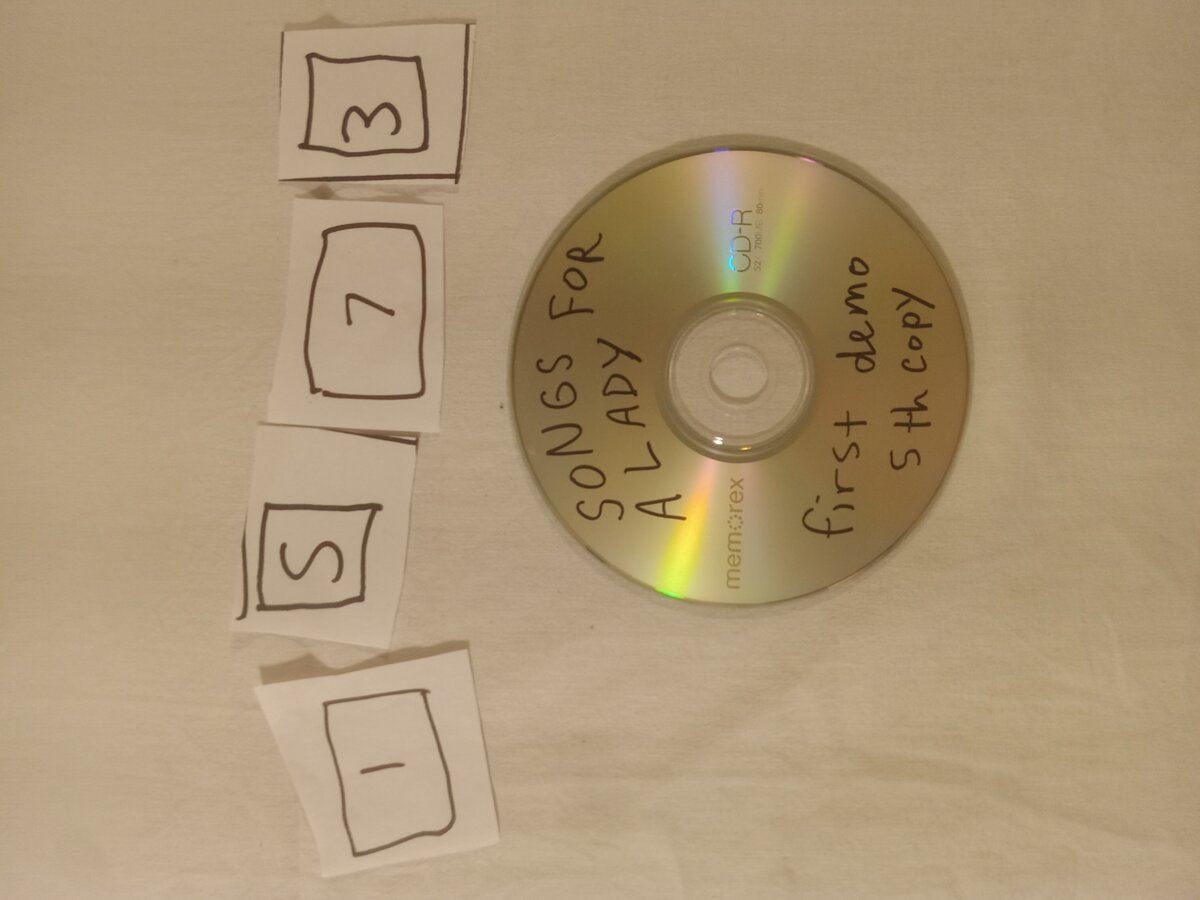 Item 1573 — Certified Mail Envelope (November 2006) With Songs For A Lady First Demo CD-R, 5th copy, picture 6 of 6