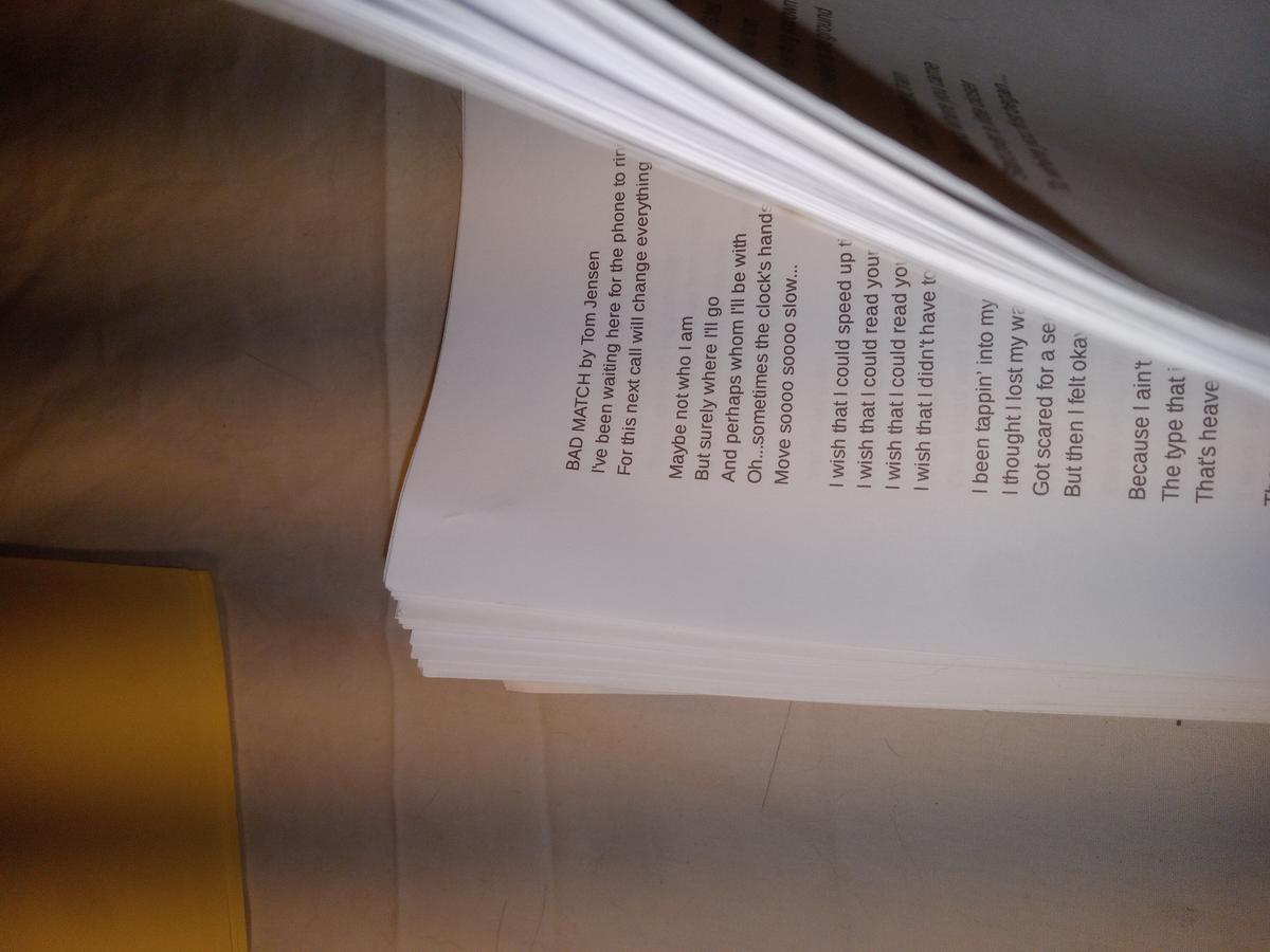 Item 1594 — Red-Circled Typed Lyric Pages And Poetry Competition Entry, picture 14 of 33