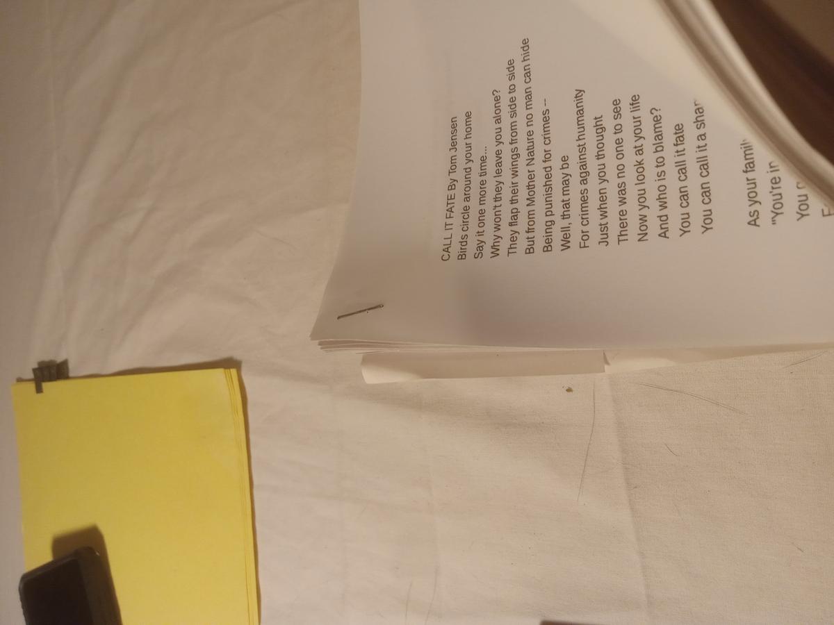Item 1594 — Red-Circled Typed Lyric Pages And Poetry Competition Entry, picture 15 of 33