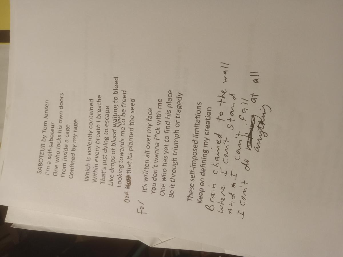 Item 1594 — Red-Circled Typed Lyric Pages And Poetry Competition Entry, picture 21 of 33