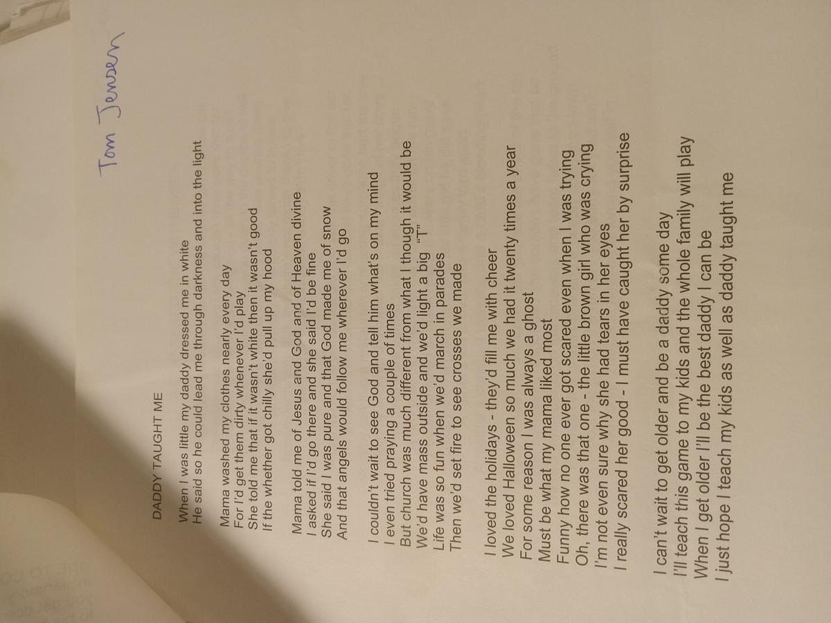 Item 1594 — Red-Circled Typed Lyric Pages And Poetry Competition Entry, picture 26 of 33