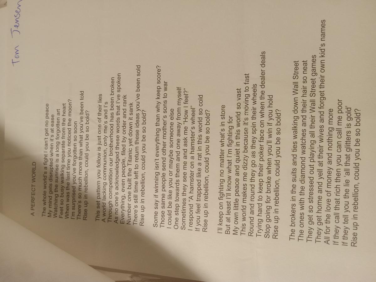 Item 1594 — Red-Circled Typed Lyric Pages And Poetry Competition Entry, picture 28 of 33