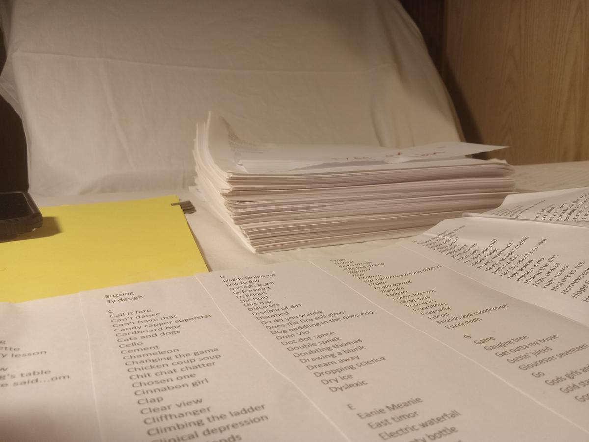 Item 1593 — FIRST DRAFT FINISHED SONGS, picture 6 of 20