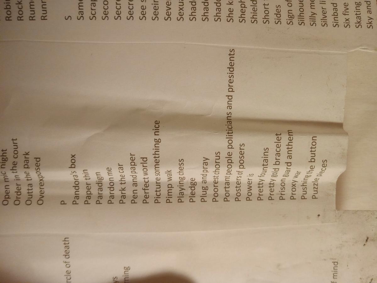 Item 1593 — FIRST DRAFT FINISHED SONGS, picture 13 of 20
