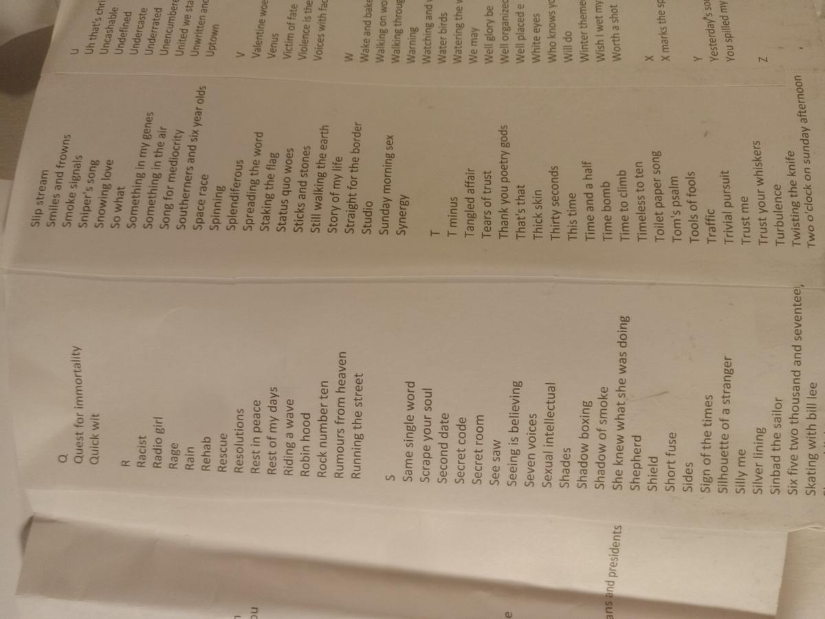 Item 1593 — FIRST DRAFT FINISHED SONGS, picture 14 of 20