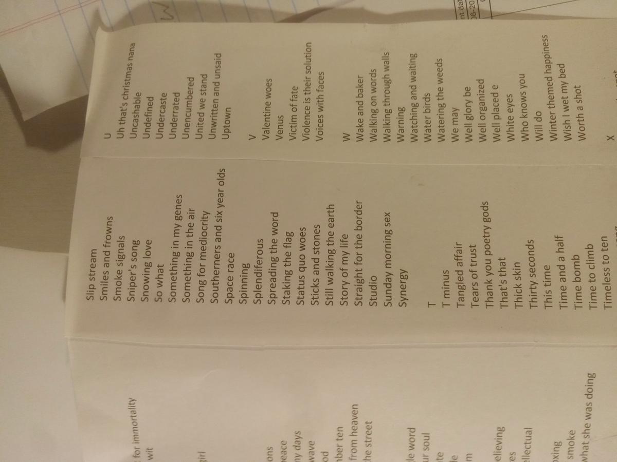 Item 1593 — FIRST DRAFT FINISHED SONGS, picture 16 of 20