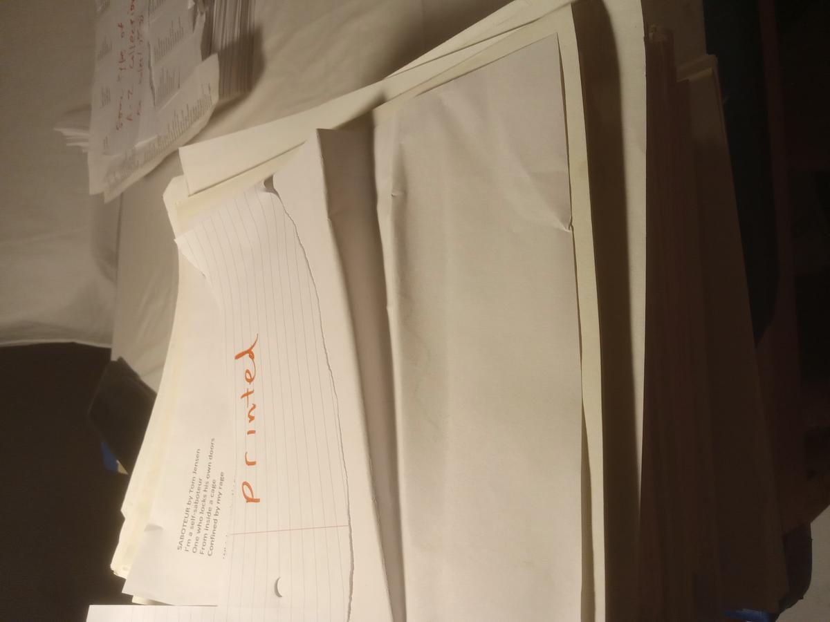Item 1594 — Red-Circled Typed Lyric Pages And Poetry Competition Entry, picture 32 of 33