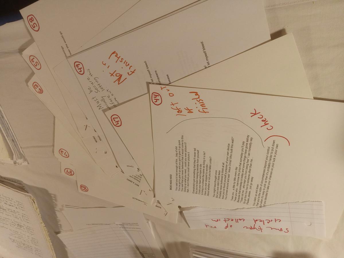 Item 1593 — FIRST DRAFT FINISHED SONGS, picture 19 of 20