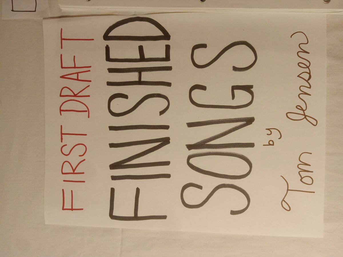 Item 1593 — FIRST DRAFT FINISHED SONGS, picture 4 of 20