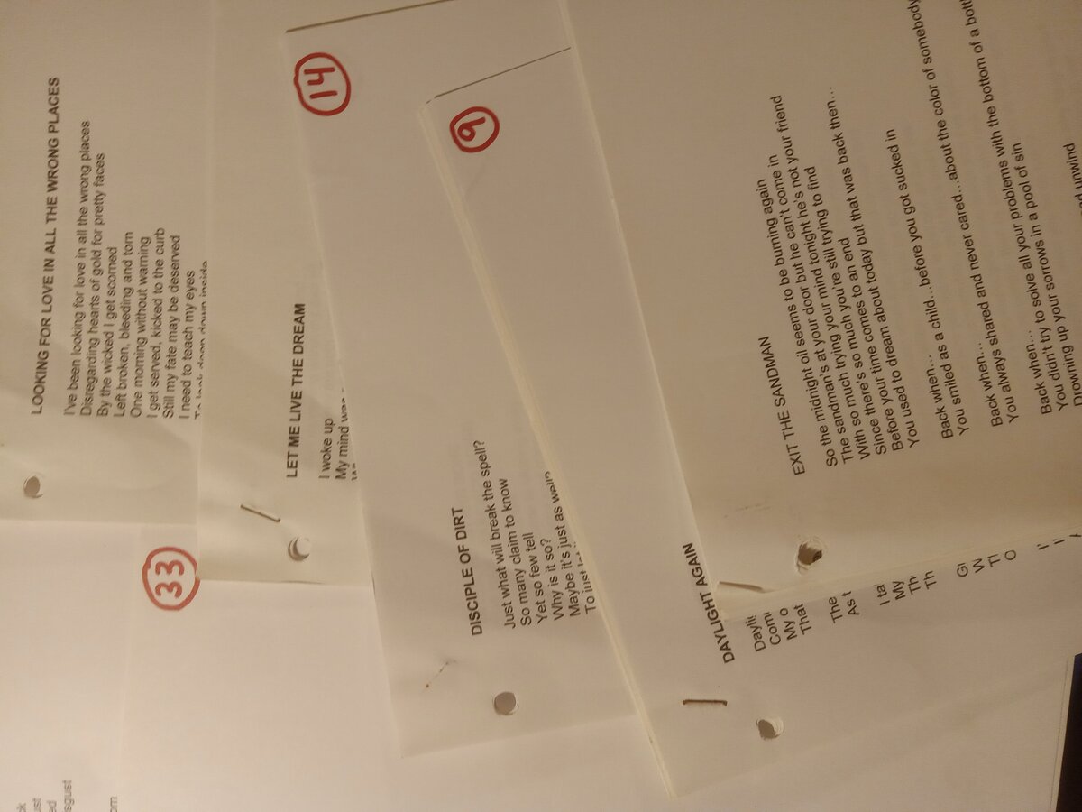 Item 1594 — Red-Circled Typed Lyric Pages And Poetry Competition Entry, picture 8 of 33