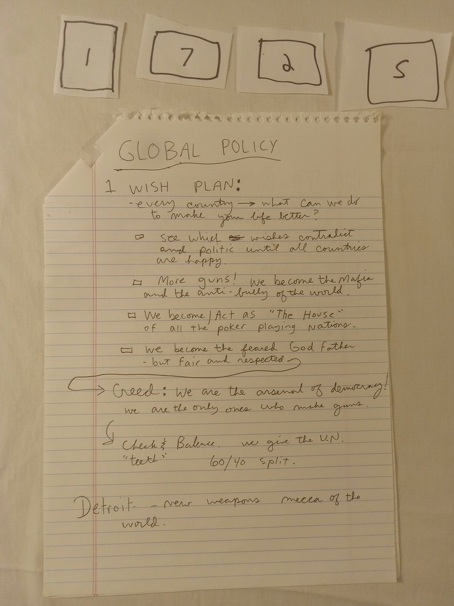 Item 1725 — GLOBAL POLICY, picture 1 of 2