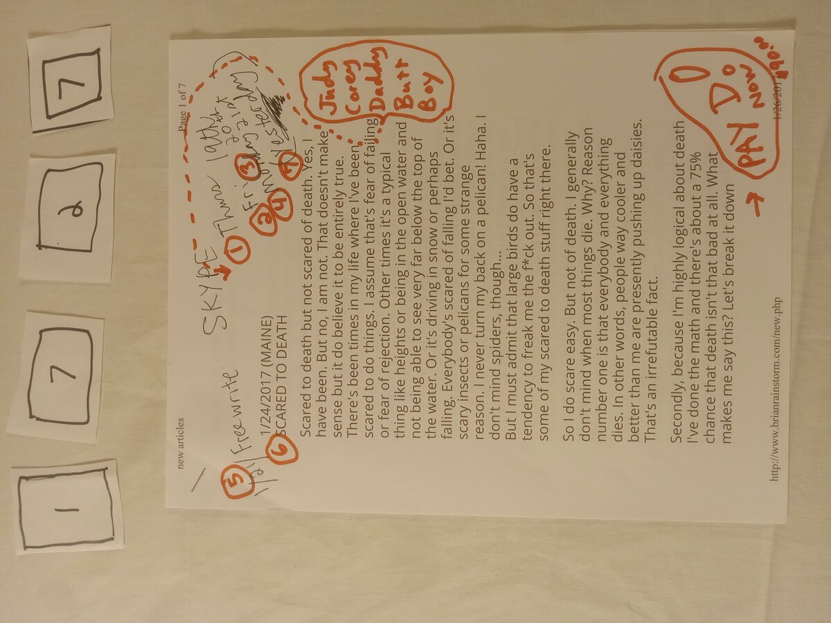 Item 1727 — SCARED TO DEATH, picture 1 of 7