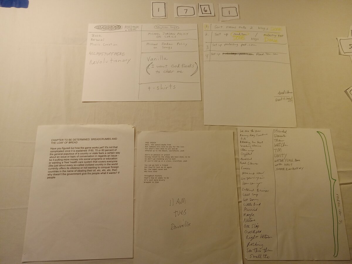 Item 1761 — READTOM.COM PLANNING SHEETS, picture 1 of 6