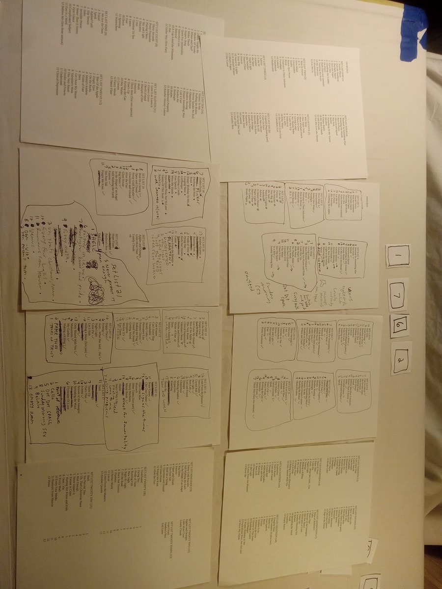 Item 1762 — SET LISTS 10/05/2024, picture 1 of 9