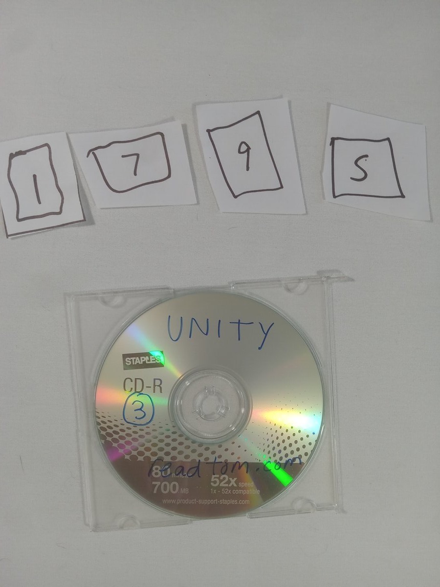 Item 1795 — UNITY CDR CIRCLED 3 READTOM COM, picture 1 of 1