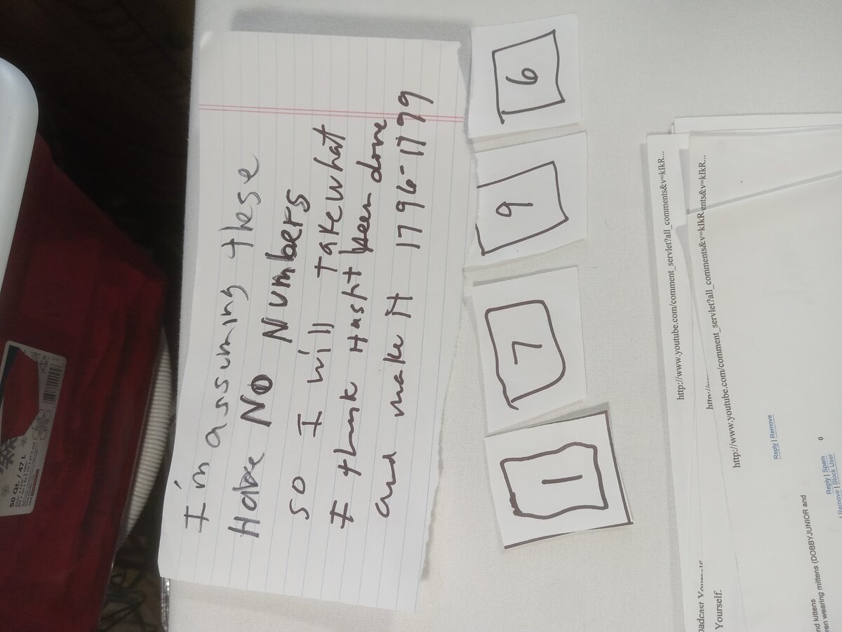 Item 1796 — TOM NOTE ASSIGNING 1796 1799, picture 1 of 3
