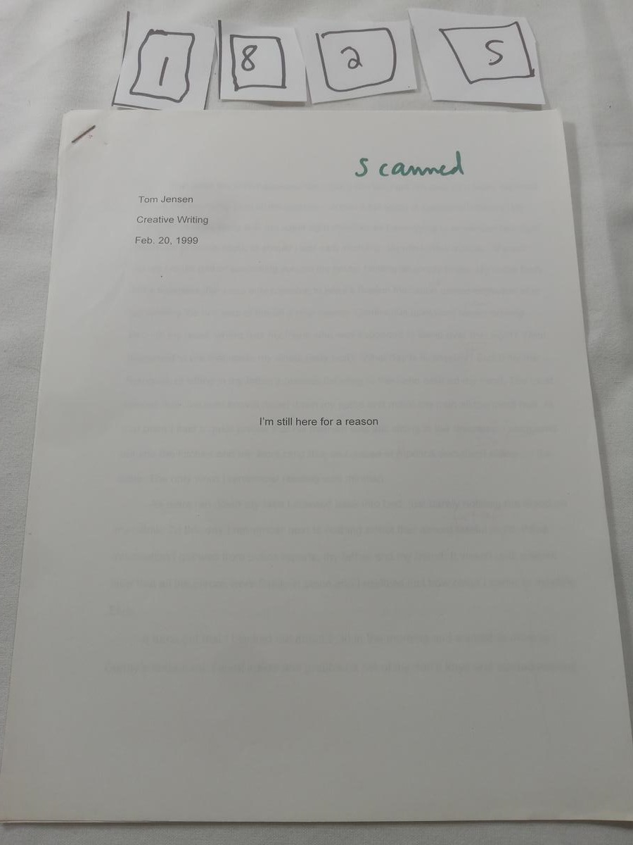 Item 1825 — I'm still here for a reason, picture 1 of 5