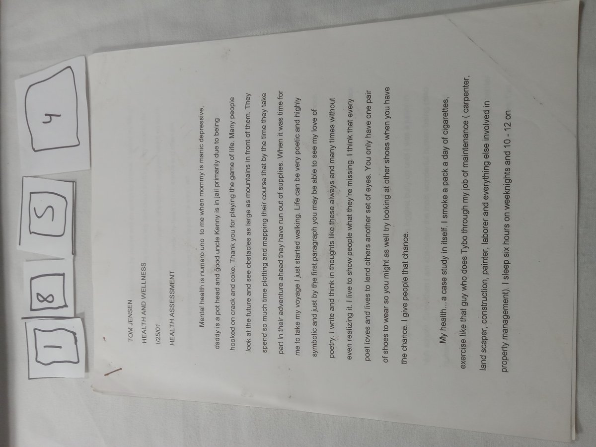 Item 1854 — HEALTH ASSESSMENT, picture 1 of 3