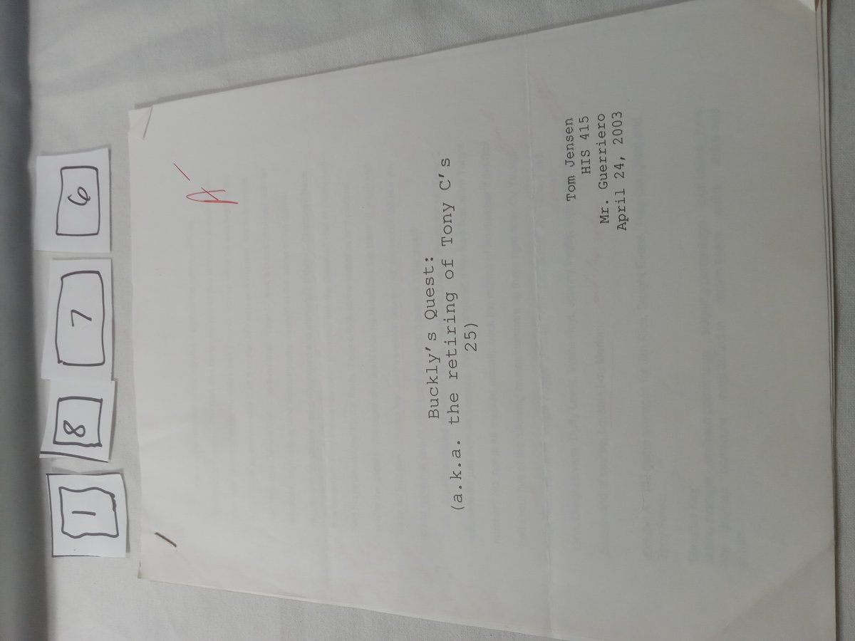 Item 1876 — Buckly's Quest: (a.k.a. the retiring of Tony C's 25), picture 1 of 5