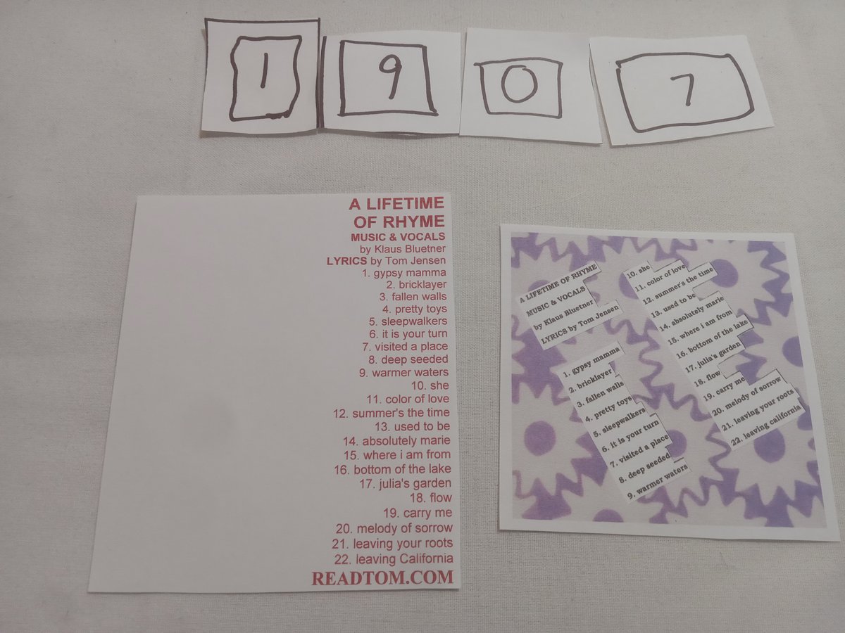 Item 1907 — A LIFETIME OF RHYME, picture 1 of 2