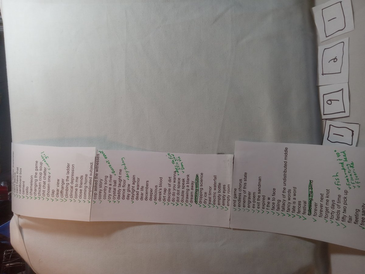 Item 1921 — CHECKED-OFF SONG TITLE ROLLS, picture 1 of 7