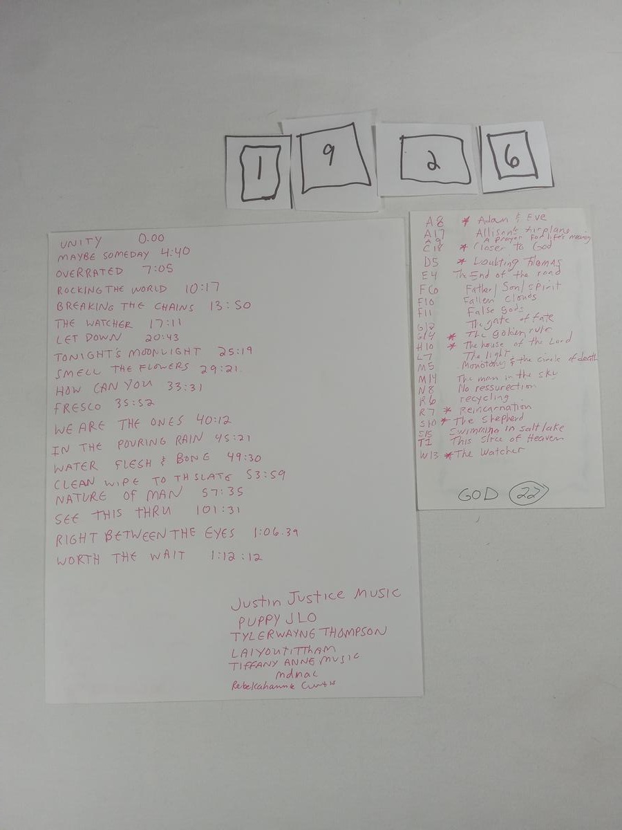 Item 1926 — SONG TITLE INDEX LIST, picture 1 of 3