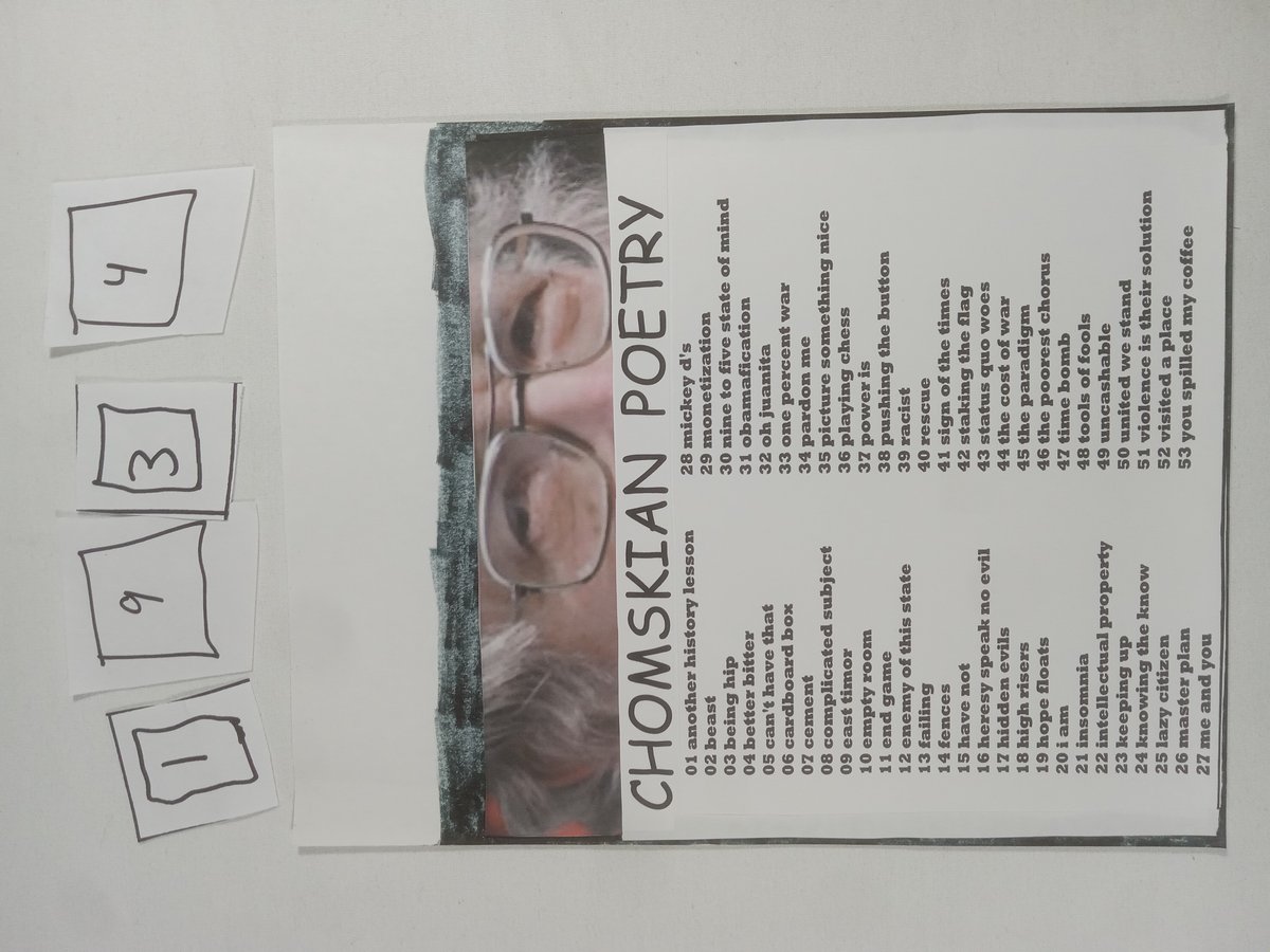 Item 1934 — CHOMSKIAN POETRY, picture 1 of 1