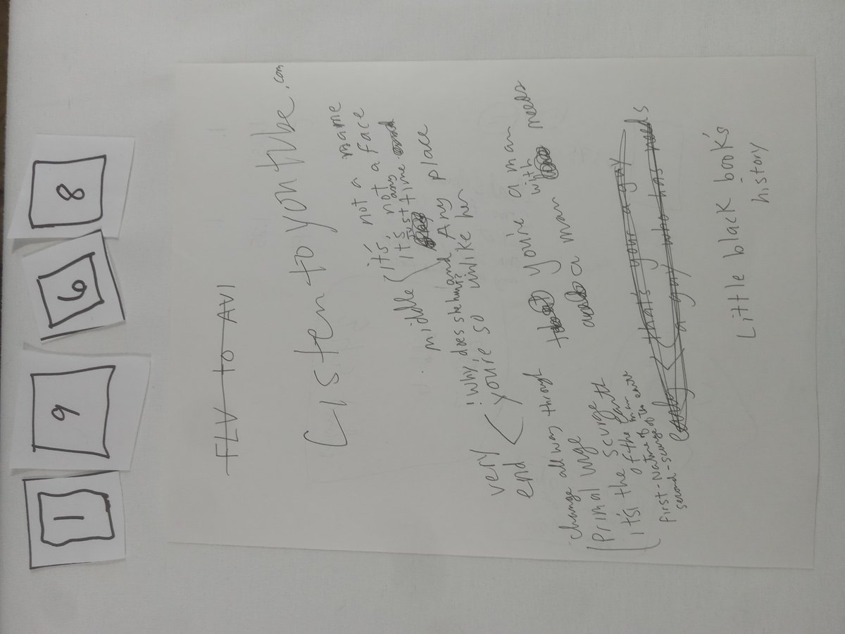 Item 1968 — SONG REWORK NOTES - Primal urge, picture 1 of 2