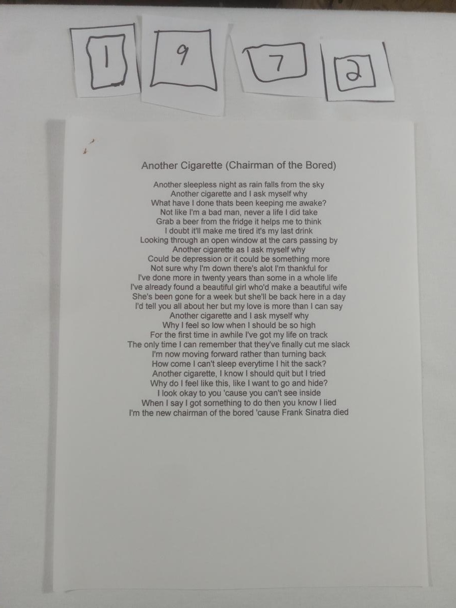 Item 1972 — Another Cigarette (Chairman of the Bored), picture 1 of 1