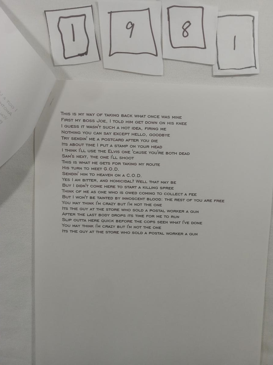 Item 1981 — Postal Worker's Payback, picture 1 of 3