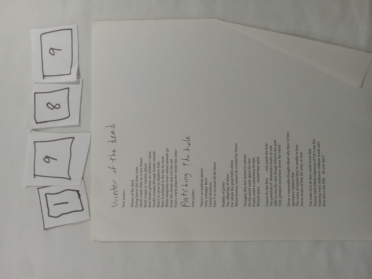 Item 1989 — Ten of my better poems created in this class (December 5, 1999), picture 4 of 4