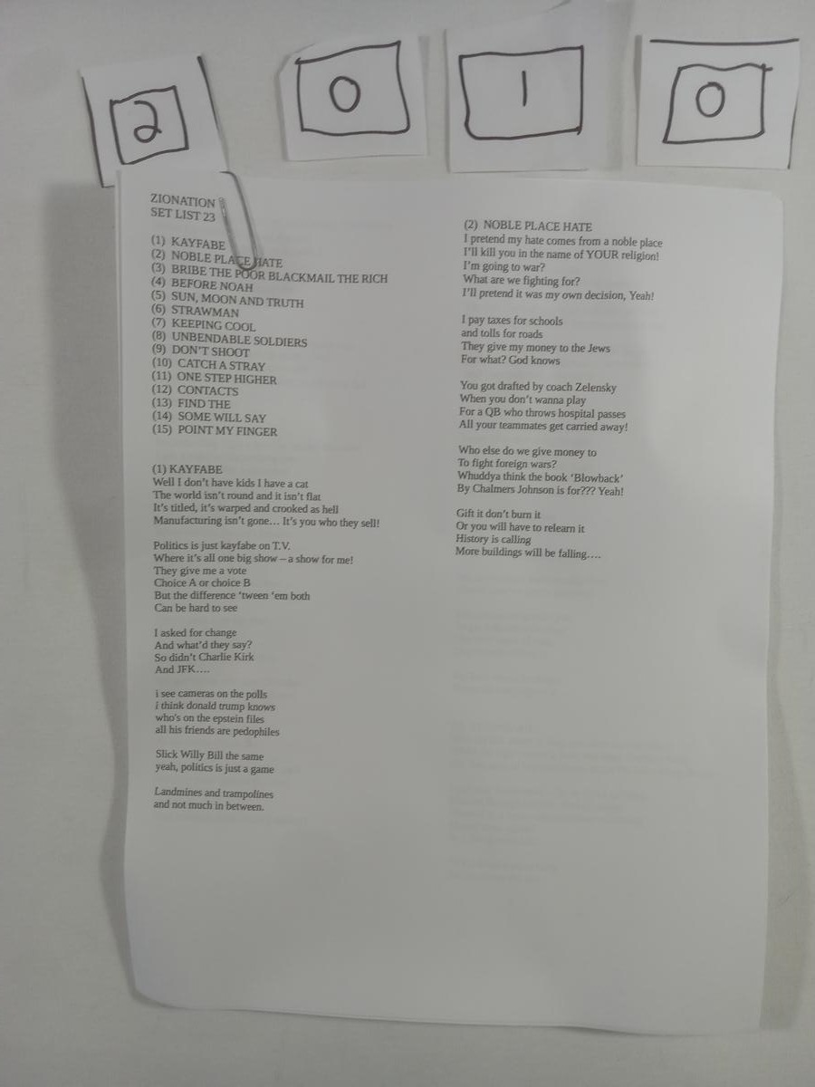Item 2010 — ZIONATION SET LIST 23, picture 1 of 4