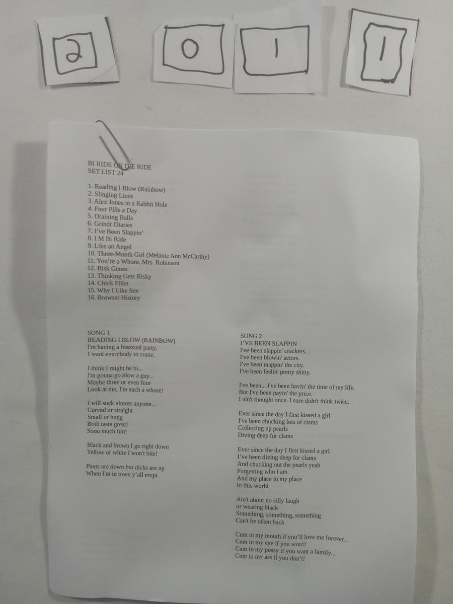 Item 2011 — BI RIDE OR DIE RIDE SET LIST 24, picture 1 of 4