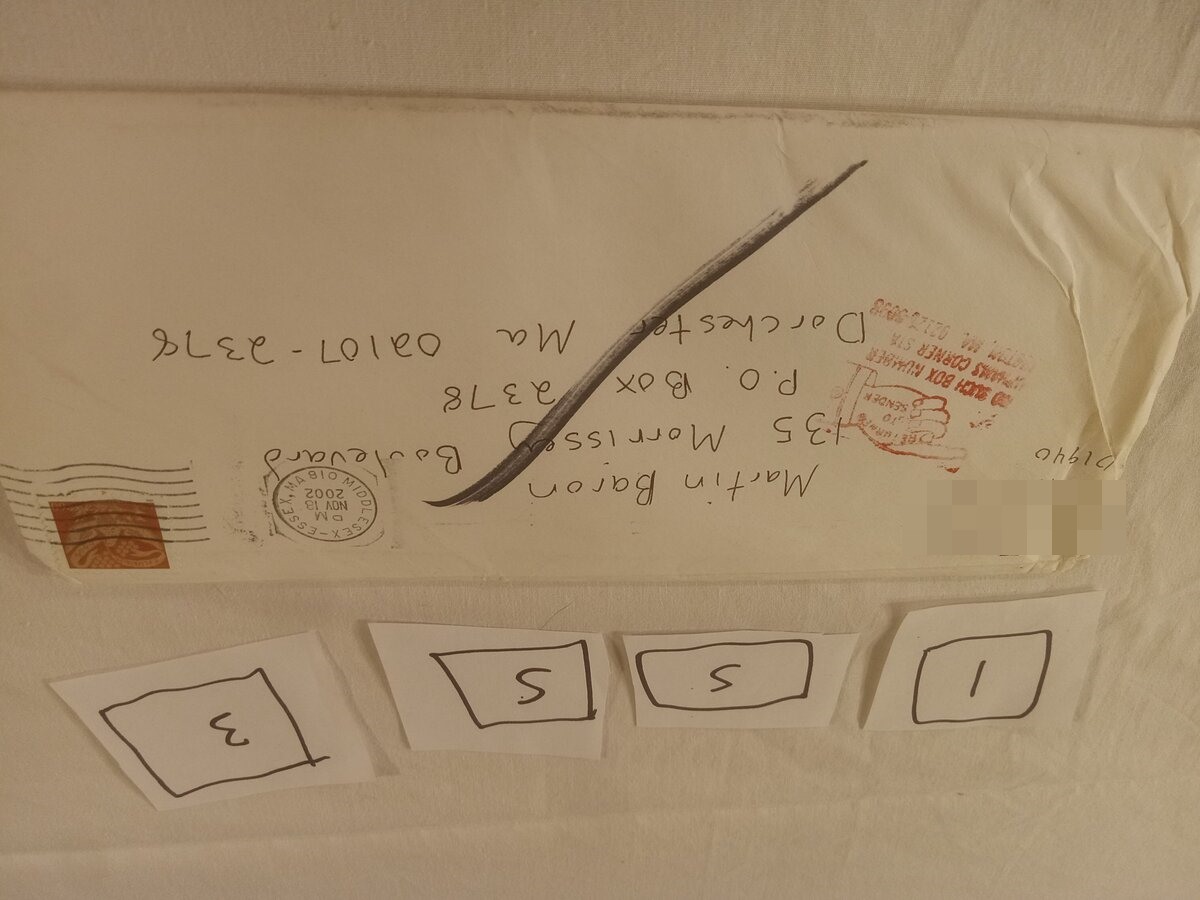 Item 1553 — LETTER TO MARTIN BARON, picture 1 of 4